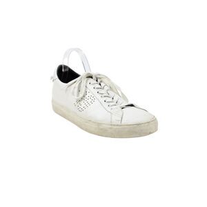 Givenchy Mens Leather Stars Detail Low Top Lace Up Sneakers White Size 43